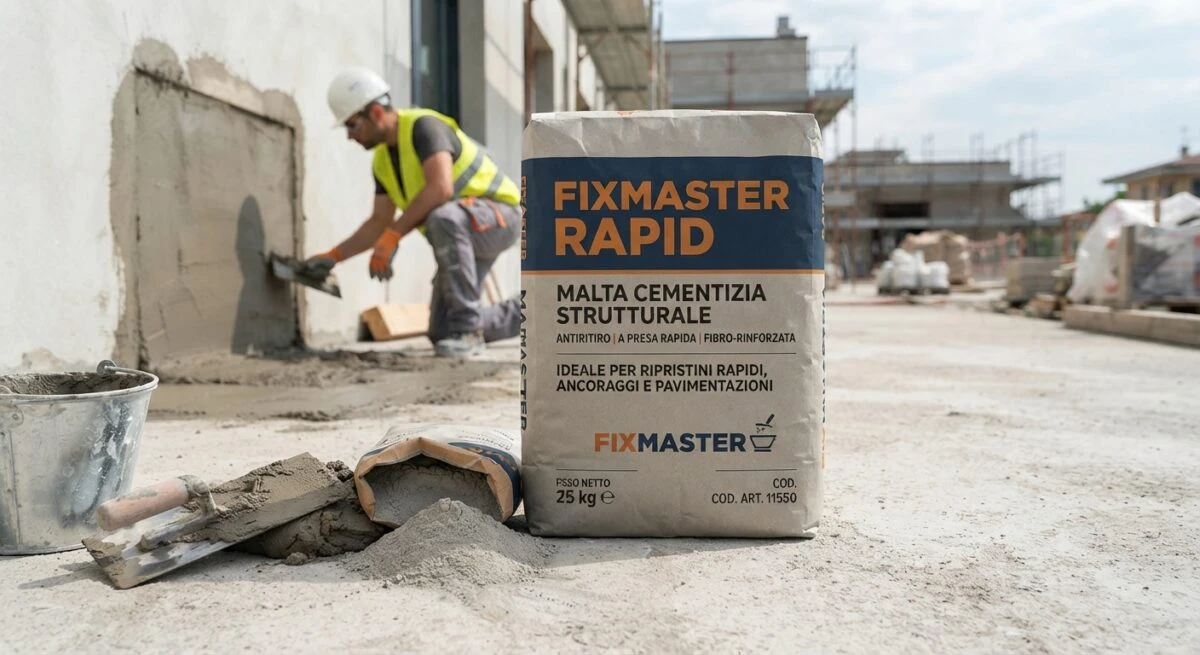 FixMaster Rapid Malta cementizia strutturale antiritiro a presa rapida